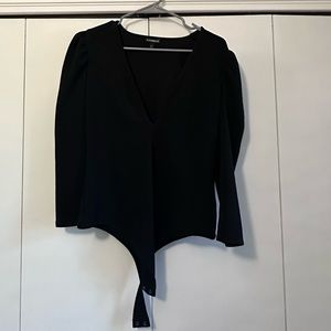 Express puff sleeve thong bodysuit